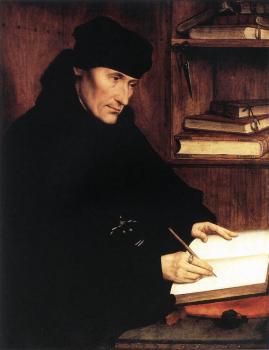 Quentin Massys : Portrait of Erasmus of Rotterdam